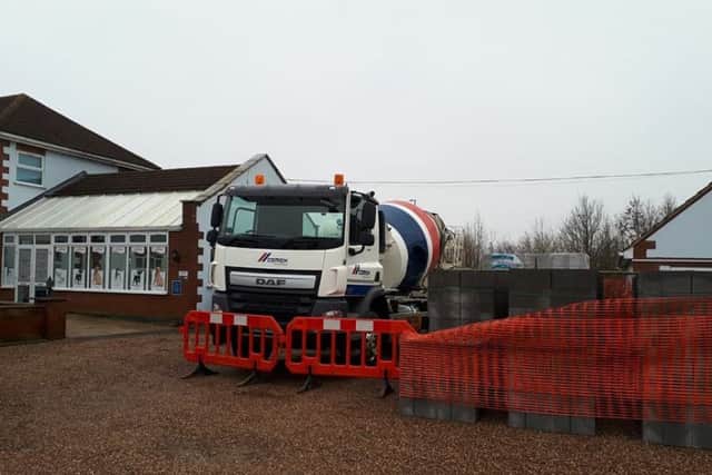 Work is underway to develop and extend Sutterton Veterinary Hospital