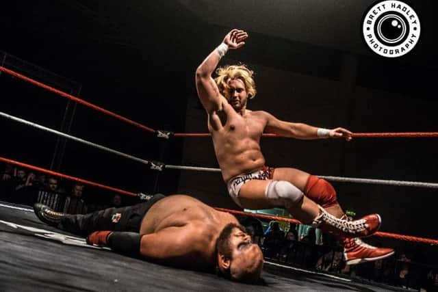 Witness wrestling up close as EAW return to The Gliderdrome, in Boston. EMN-180119-130048001
