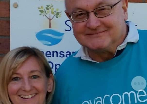 Debbie Chessum and Dr Jonathan Parry, running for ovarian cancer charity Ovacome. EMN-180119-160236001