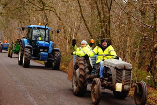 Middle Rasen tractor road run