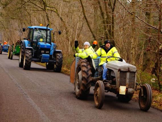 Middle Rasen tractor road run