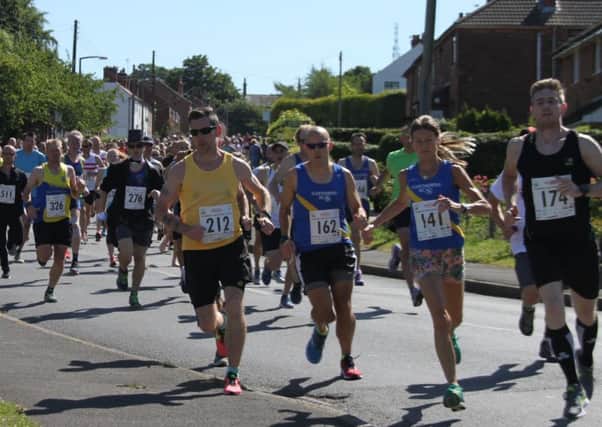 Runners on the first leg of last years Brianplant Caistor Sting in the Tail 10k