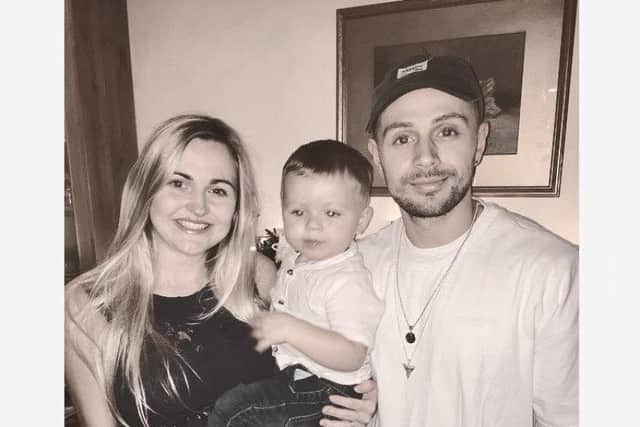 The Bucko family - Leah, Judah and Elijah - wisht tp thank the public for their support following the sad death of their baby Reuben Josiah ANL-180116-113236001
