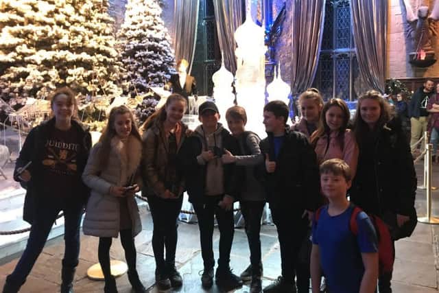 Skegness Grammar School students visiting the Making of Harry Potter Warner Bros. Studio Tour in London. ANL-180122-150220001