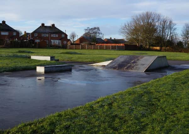 The old skate ramp will be removed to make way for the new scheme EMN-180122-093328001