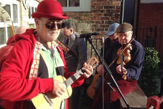 Keith Collishaw and Tony Dobson performing at Jimmy Barker's Barber Shop last Wednesday. EMN-180119-150438001
