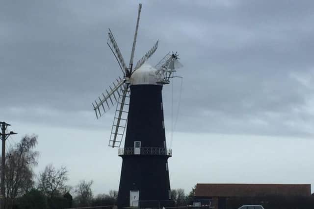 Parts of the windmill have been cordoned off following the damage.