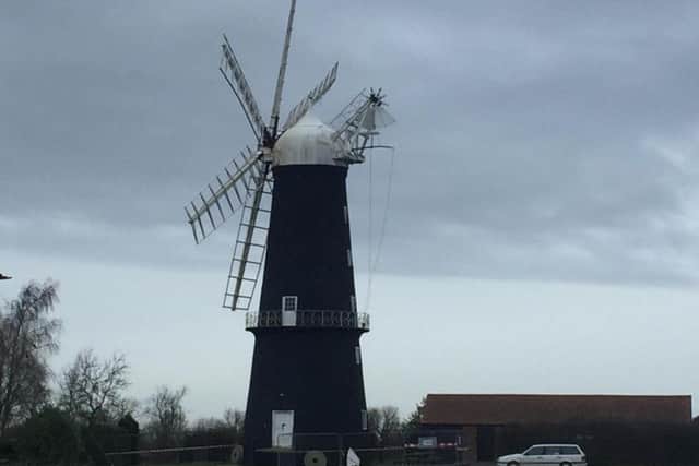 Parts of the windmill have been cordoned off following the damage.