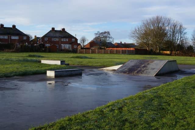 The old skate ramp has been removd, but work has now halted due to excessive water EMN-180122-093328001