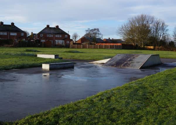 The old skate ramp has been removd, but work has now halted due to excessive water EMN-180122-093328001