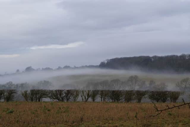 Misty morning over Papermill Lane EMN-180130-071102001