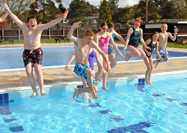 Children can have a splash in other swimming pools in the area,,, but not in Rasen. Picture: Jubilee Park swimming pool, Woodhall Spa.