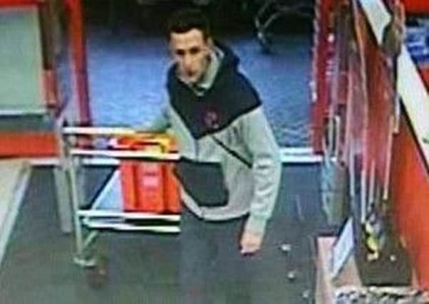 Police would like to speak to this man in connection with a theft from the B&Q store in Skegness. ANL-180124-083734001