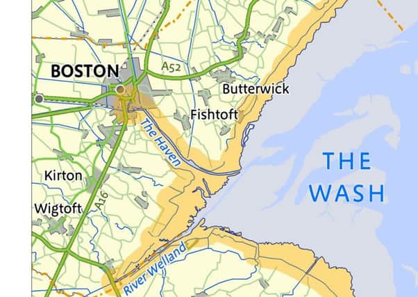 The plan for where the East Coast pathway will go through Boston.