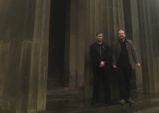 Volunteer Ash Keer and Bruce Knight, of The Sessions House CIC, outside the venue which re-opens on Friday, ANL-180130-090358001