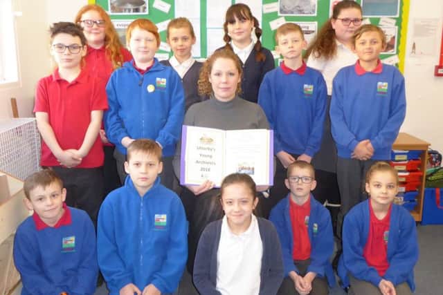 Pupils from Utterby Primary Academy.