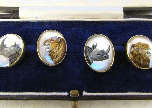 Included in the secret drawers were a pair of cufflinks that sold for three times more than the estimate.