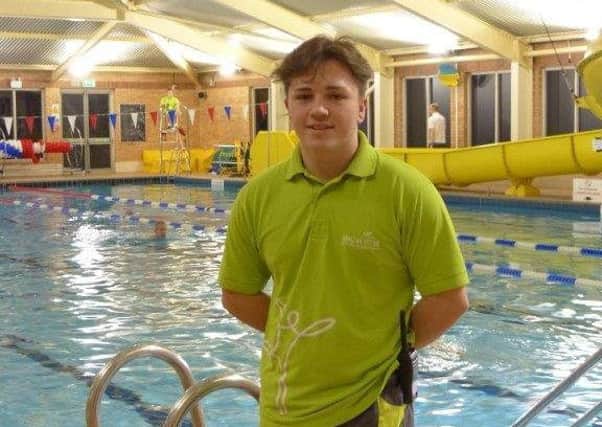 Blake Emmerson is diving  into his new career at Skegness Swimming Pool and Fitness Suite. ANL-180102-172339001