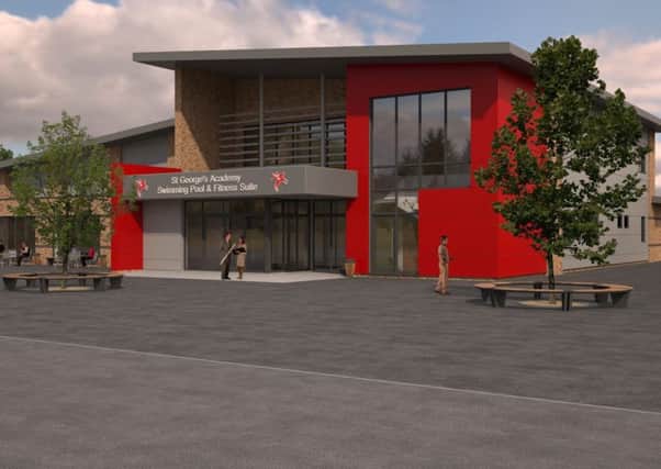 A view of how the outside of the new pool at St George's Academy would look. EMN-180502-111621001