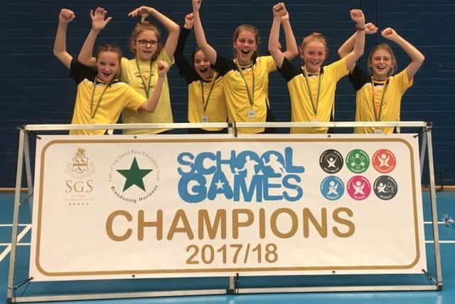 The Richmond School celebrate success at Skegness Grammar's School Games.