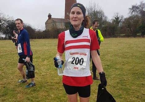 Kerry Stainton (Louth AC) was first female finisher EMN-180502-155427002