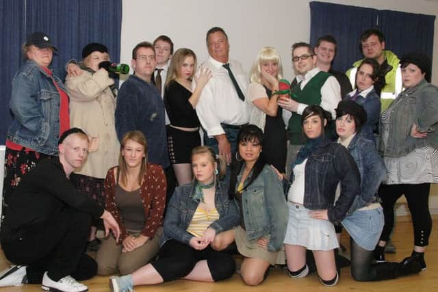 The cast of the Little Shop of Horrors, presented by the Co-op Theatre Arts Group, in 2008.