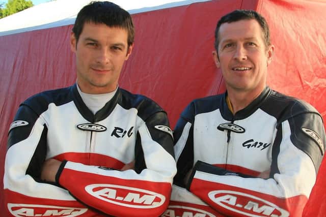 Gary Horspole (right) will renew his partnership with Rob Biggs for a stab at the 2018 Isle of Man TT EMN-180213-094031002