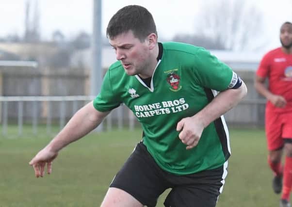 Sleaford Town captain Michael Hayden struck from distance to seal a valuable away win EMN-180213-111618002