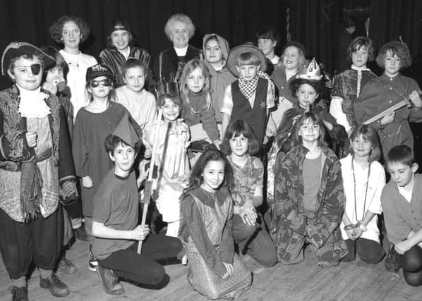 Pictured here in 1993 with then Mayor of Boston Coun Joyce Dodson are members of Blackfriars Youth Theatre. The group had recently reformed and just put on its first public performance, Robin Hood.
