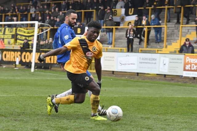 Boston United v Curzon Ashton.