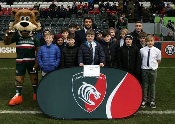 Rasen and Louth juniors with Leicester Tigers and England prop Ellis Genge EMN-181202-132955002