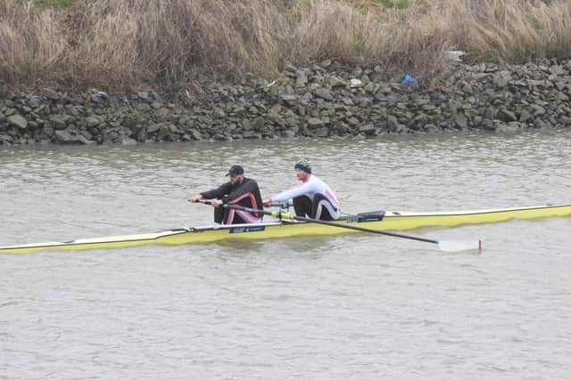 Matt Rossiter and Jacob Dawson in action.