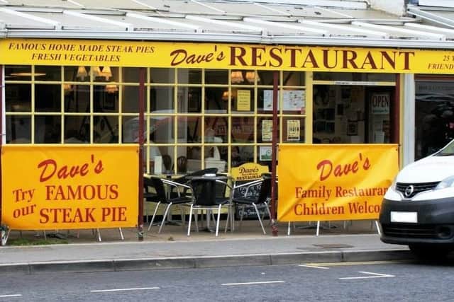 Dave's Restaurant situated in Mablethorpe's High Street.