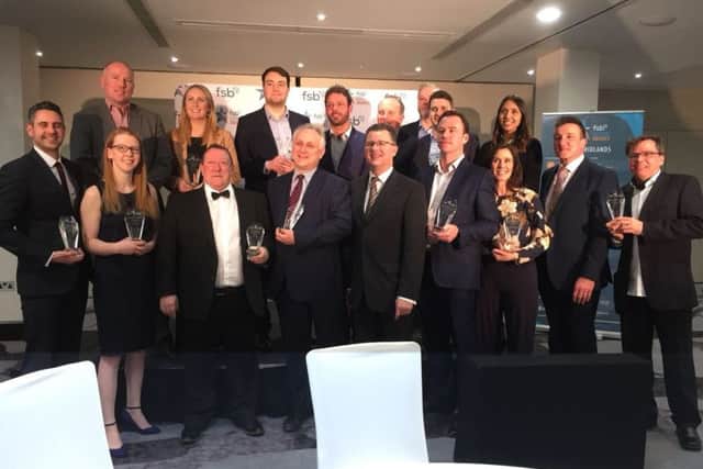 Dupree Creative staff with their award for 'Employer of the Year'