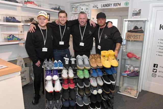 Pictured (from left) Scott Maskell, Jamie Maskell, Darren Overton, and Kye Overton.