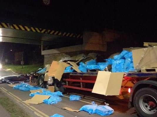 The scene of the crash in Boston Road. Photo: Alex Taylor