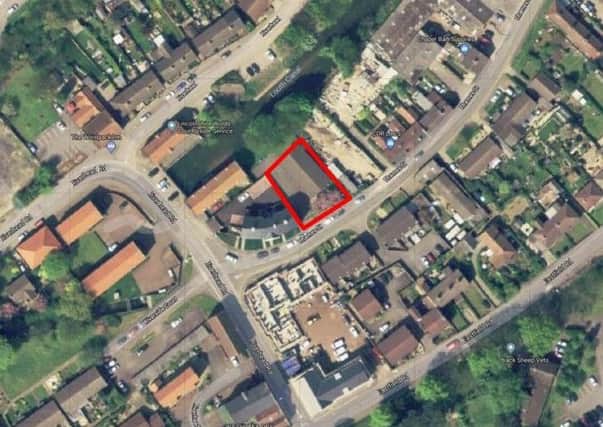 Aeriel image of the site in Thames Street, Louth. (Image: Lincs Design Consultancy planning documents).