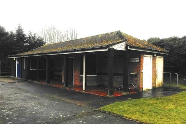 The existing pavilion at the Charles Street Recreation Ground.