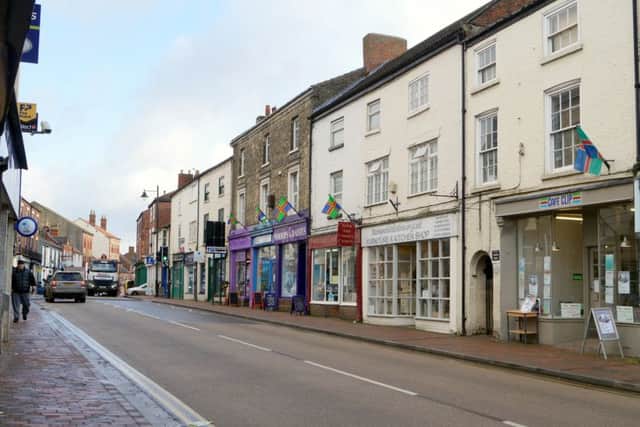 Businesses in Queen Street (pictured) experienced a boost in footfall thanks to town council-run events.
