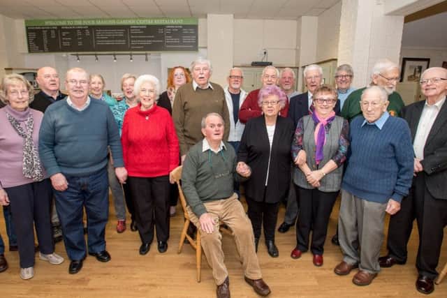 Sleaford Camarederie Club members enjoy the first Veterans Breakfast at Four SeasonsGarden Centre cafe. EMN-180226-150156001