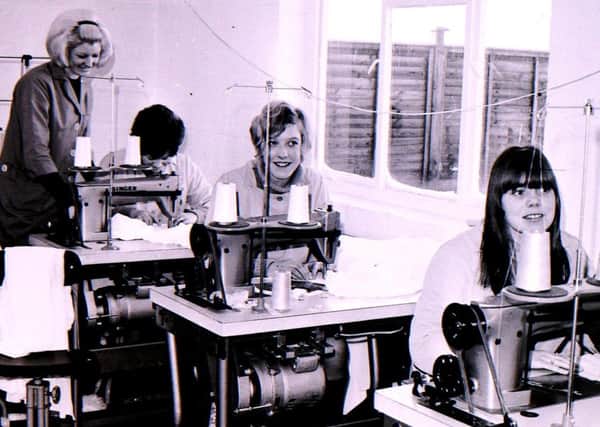 Factory girls. New staff in training at the Queen Eleanor underwear premises in Ruskington in 1969. EMN-180222-122247001