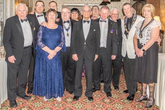 Members of the Mablethorpe & Sutton District Lions alongside the Mayor and his wife. Photo credit: Paul Denton.
