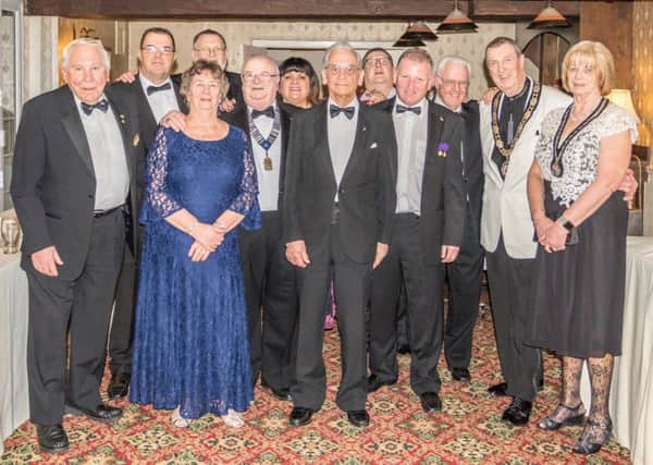 Members of the Mablethorpe & Sutton District Lions alongside the Mayor and his wife. Photo credit: Paul Denton.