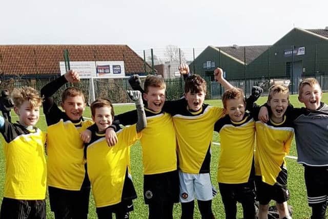 County winners the Richmond School, Skegness, celebrating. ANL-180226-124934005