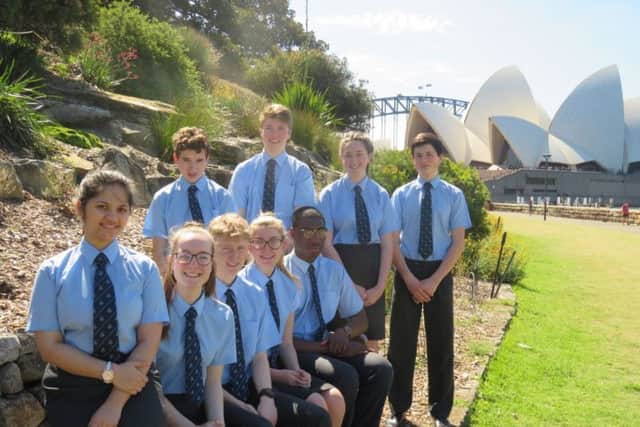 QEGS Alford pupils in Sydney, Australia.