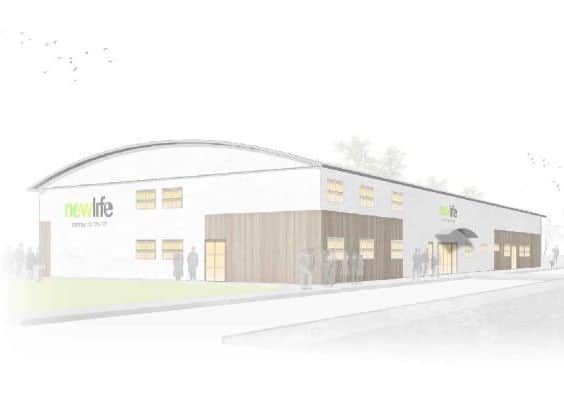 An artist's impression of the building to come.