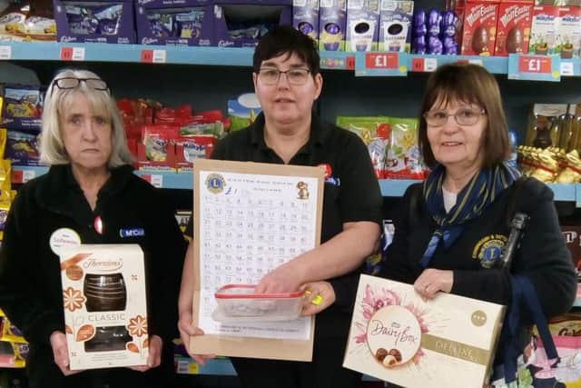 McColls filled the squares on the board in egg-stra quick time for the Coningsby & Tattershall Lions charity draw EMN-180503-115521001