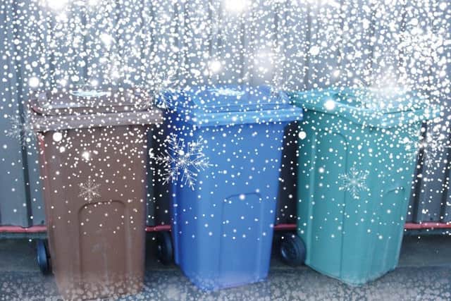 Boston Borough Council was unable to make bin collections in some of the borough's roads today due to the weather conditions. Photo by the council.
