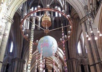 The display for Thinking Day hung in Lincoln Cathedral. EMN-180227-140422001