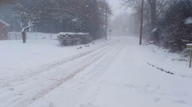 Heavy snow in Belchford, near Horncastle. Picture: John Fieldhouse. EMN-180228-110317001